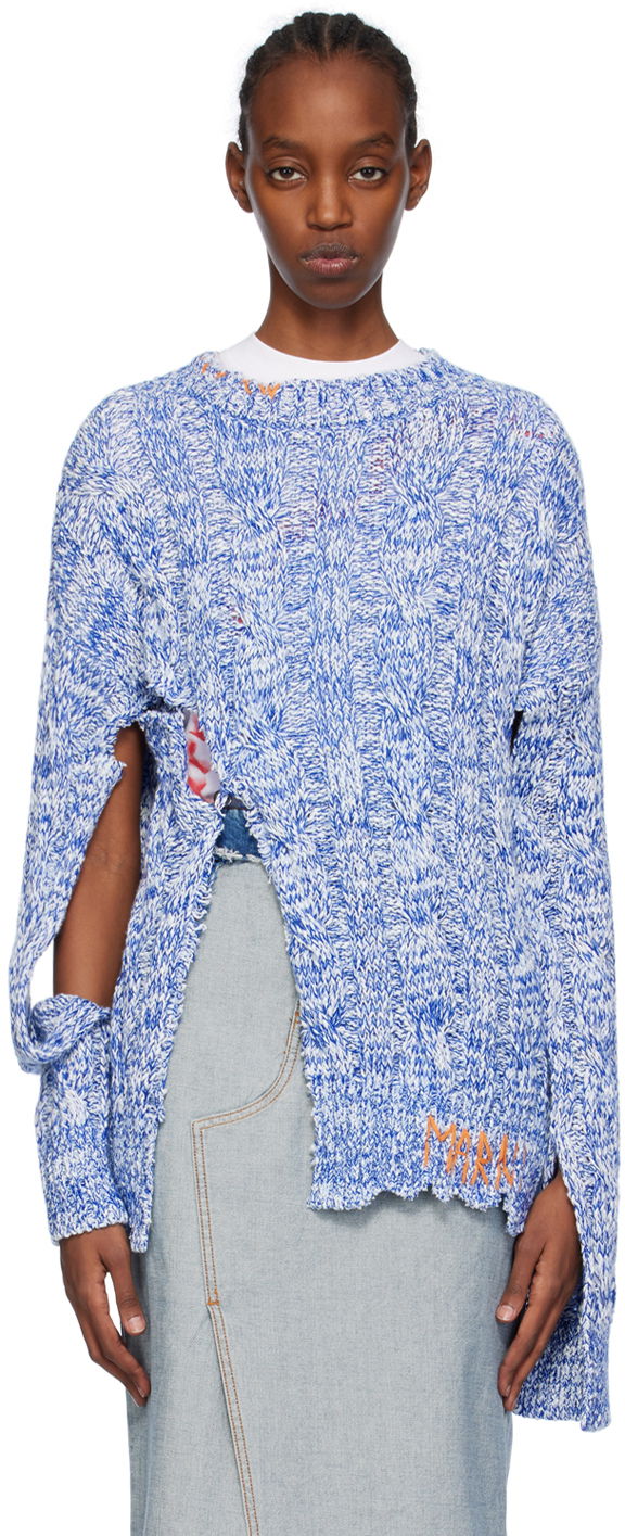 Пуловер Marni Slit Sweater Синьо | GCMD0486Q0 UFC068, 0