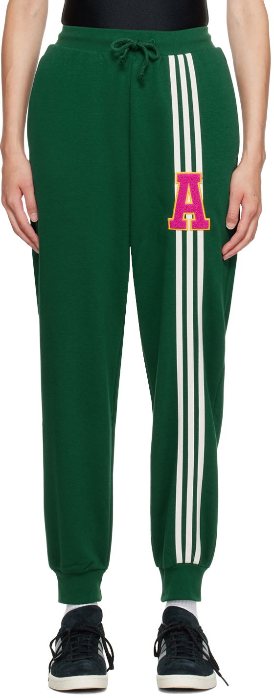 Спортни панталони adidas Originals 3-Stripes Lounge Pants Зелено | IC5240, 0