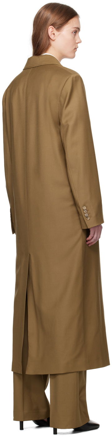 Палта Loulou de Saison Loulou de Saison Maisun Double-Breasted Maxi Coat Кафяво | MAISUN, 2