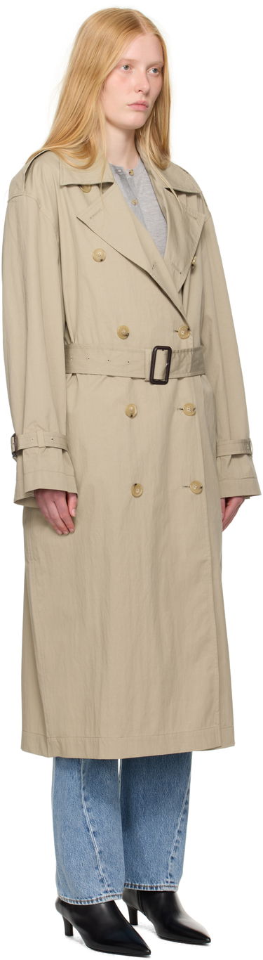 Тренчкот TOTEME TOTEME Crisp Summer Trench Coat Бежово | 252-WRO0197-FB0410, 4
