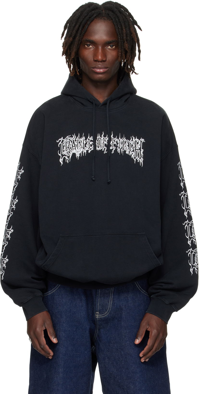 Суитчър VETEMENTS Vetements Cradle Of Filth Logo Oversized Hoodie Черно | UCF76HD100B