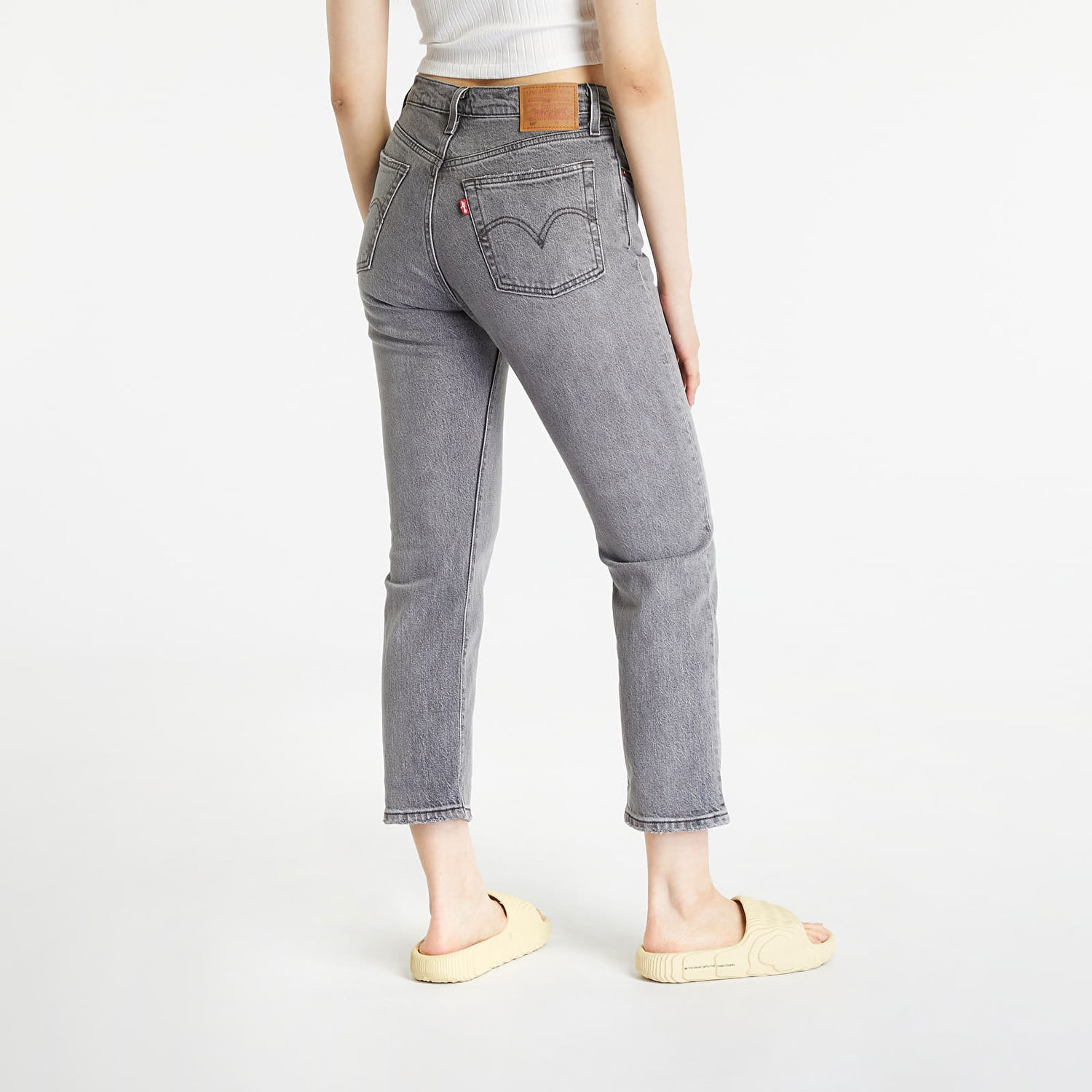 Дънки Levi's High Waist 501 Crop Jeans Сиво | 36200.0235, 1