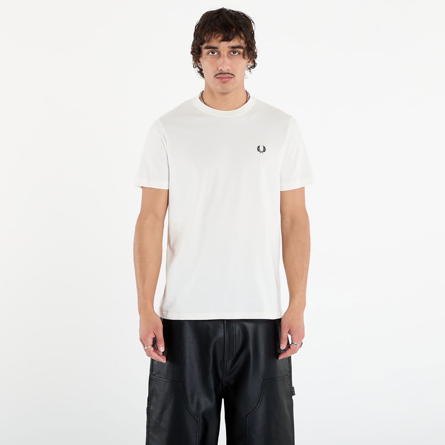 Тениска Fred Perry Fred Perry Crew Neck T-Shirt Бяло | M1600V 129, 0