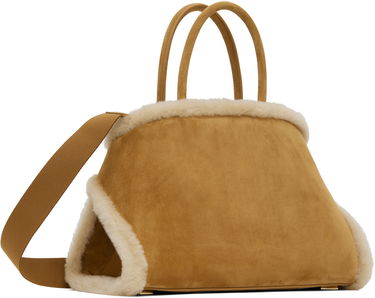 Дамска чанта FERRAGAMO Ferragamo Hug M Shearling Shoulder Bag Кафяво | 779427, 2