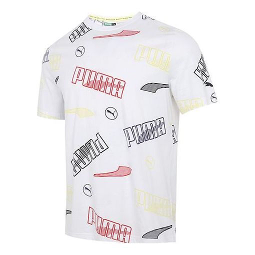 Тениска Puma Regular Fit Graphic T-Shirt Бяло | 532706-02