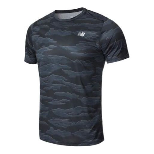 Тениска New Balance Accelerate Printed Short Sleeve T-Shirt Черно | AMT03204-BMM