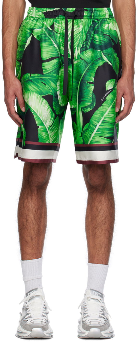 Къси панталони Dolce & Gabbana Printed Shorts Зелено | GV37ATIS1SG, 0