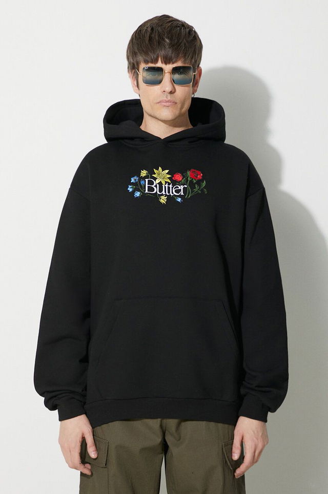 Floral Embroidered Hoodie