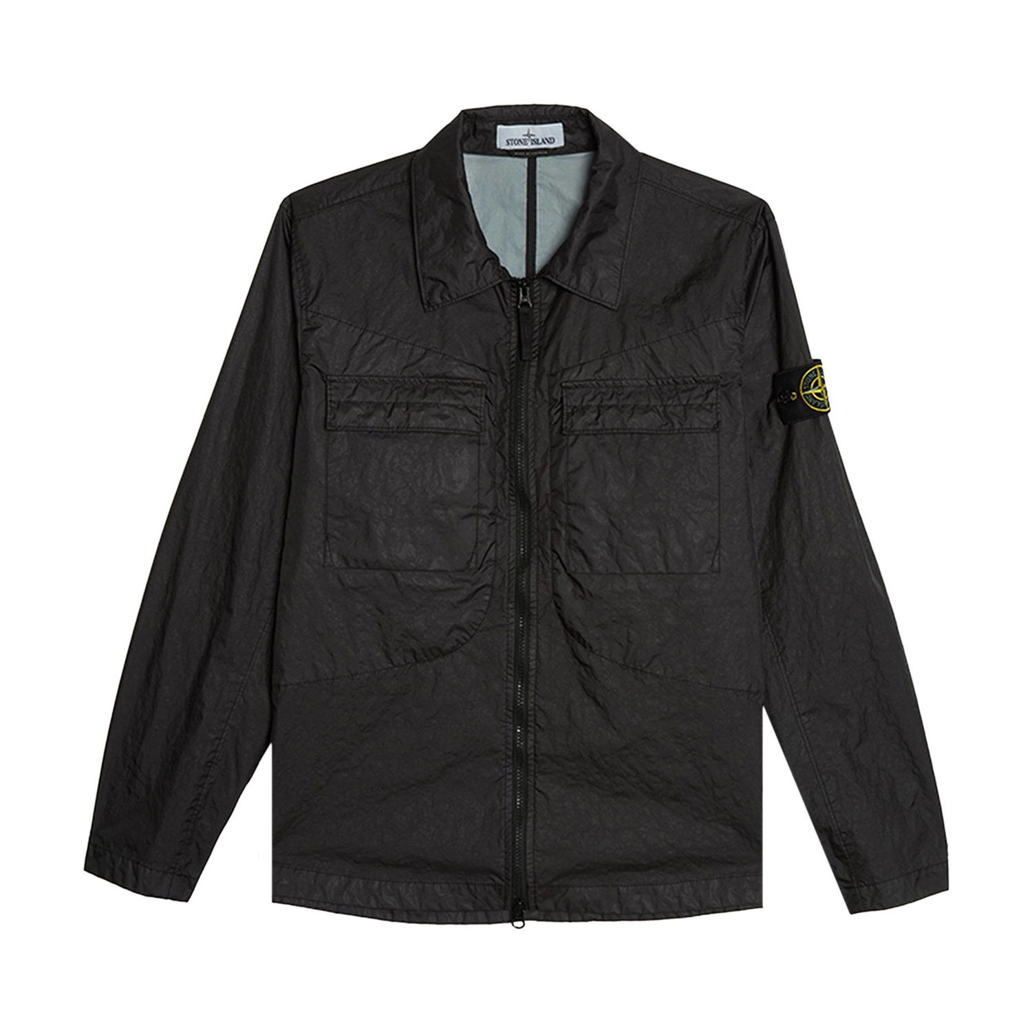 Риза Stone Island Membrana 3L TC Overshirt Черно | 761510323 V0029, 1