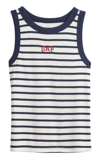 Потник GAP Striped Ribbed Ringer Tank Top with Embroidered Logo Многоцветен | 771346-00, 2