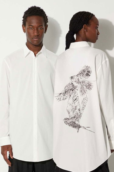 Риза Y-3 Graphic Relaxed Shirt Бяло | JE9273, 0