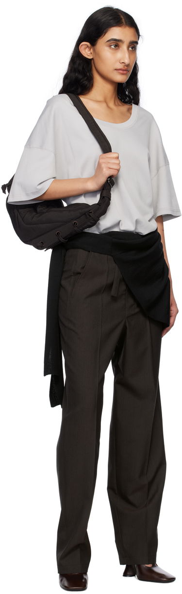 Панталони LEMAIRE Lemaire Belted Tailored Trousers Кафяво | PA1198 LF414, 3