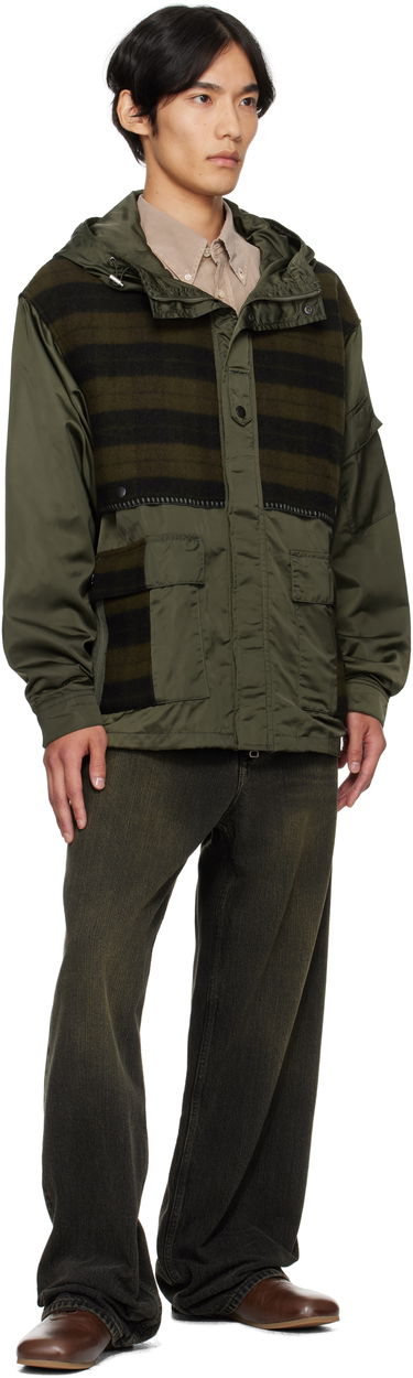 Яке Andersson Bell Andersson Bell Check Layered Hooded Jacket Зелено | awa717u, 3