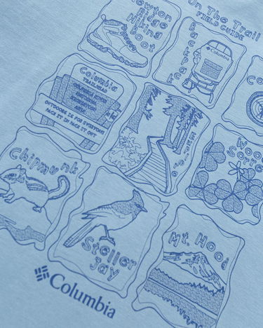 Тениска Columbia Short Sleeve Graphic T-Shirt Синьо | 1989781431, 3