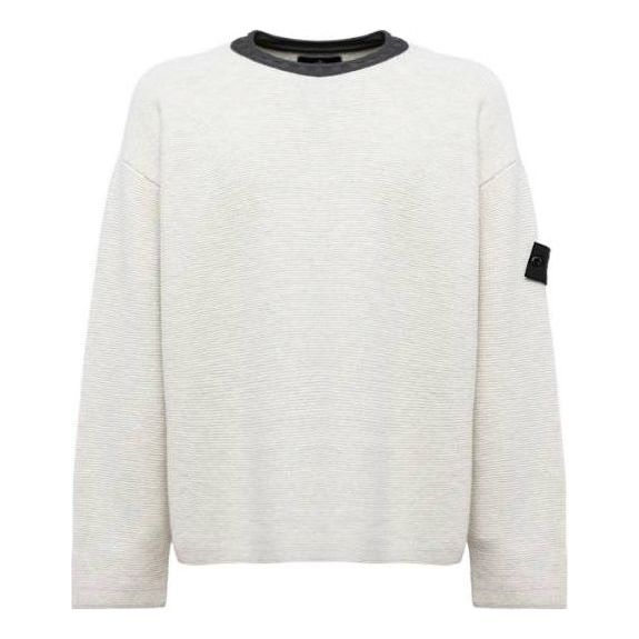 Пуловер Stone Island Shadow Project Contrast Collar Knit Бяло | 77195042U-V2097