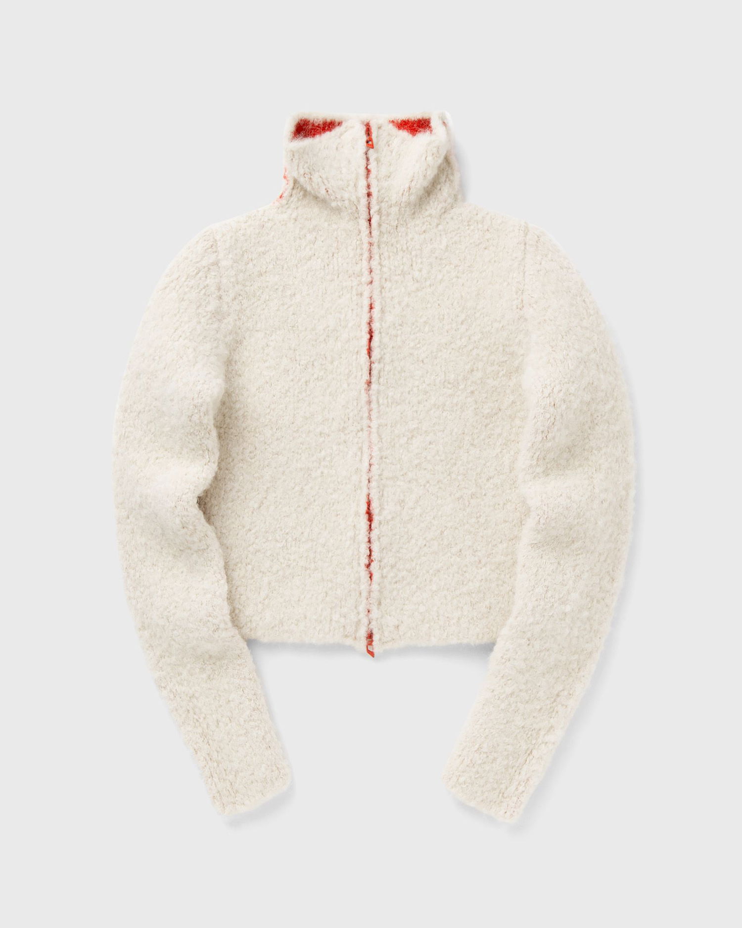 Пуловер Diesel Eleonore Fuzzy Knit Zip-Up Sweater Бяло | A21460-0CECY-129, 0