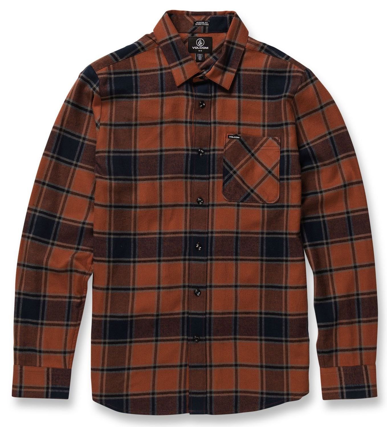 Риза Volcom Hemd Caden Plaid Shirt Кафяво | A0532203-MOC, 0