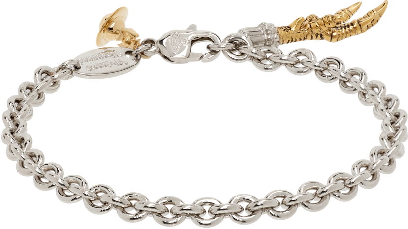 Гривна Vivienne Westwood Vivienne Westwood Joselita Chain Bracelet with Orb and Claw Charms Металик | 61020254-02R042-