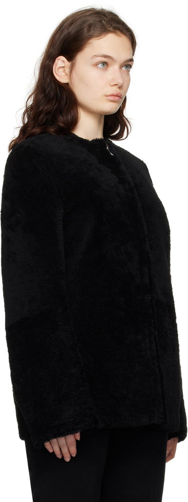 Яке TOTEME TOTEME Zipped Teddy Shearling Jacket Черно | 251-WRO0184-LE0048, 1