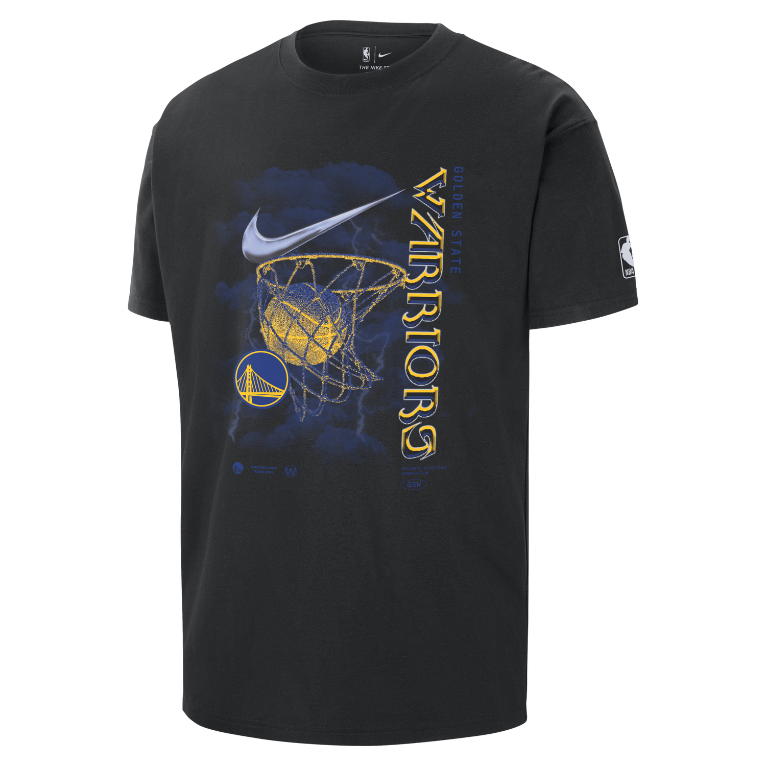 Тениска Nike NBA Golden State Warriors Courtside Max90 Черно | FN2047-010, 0