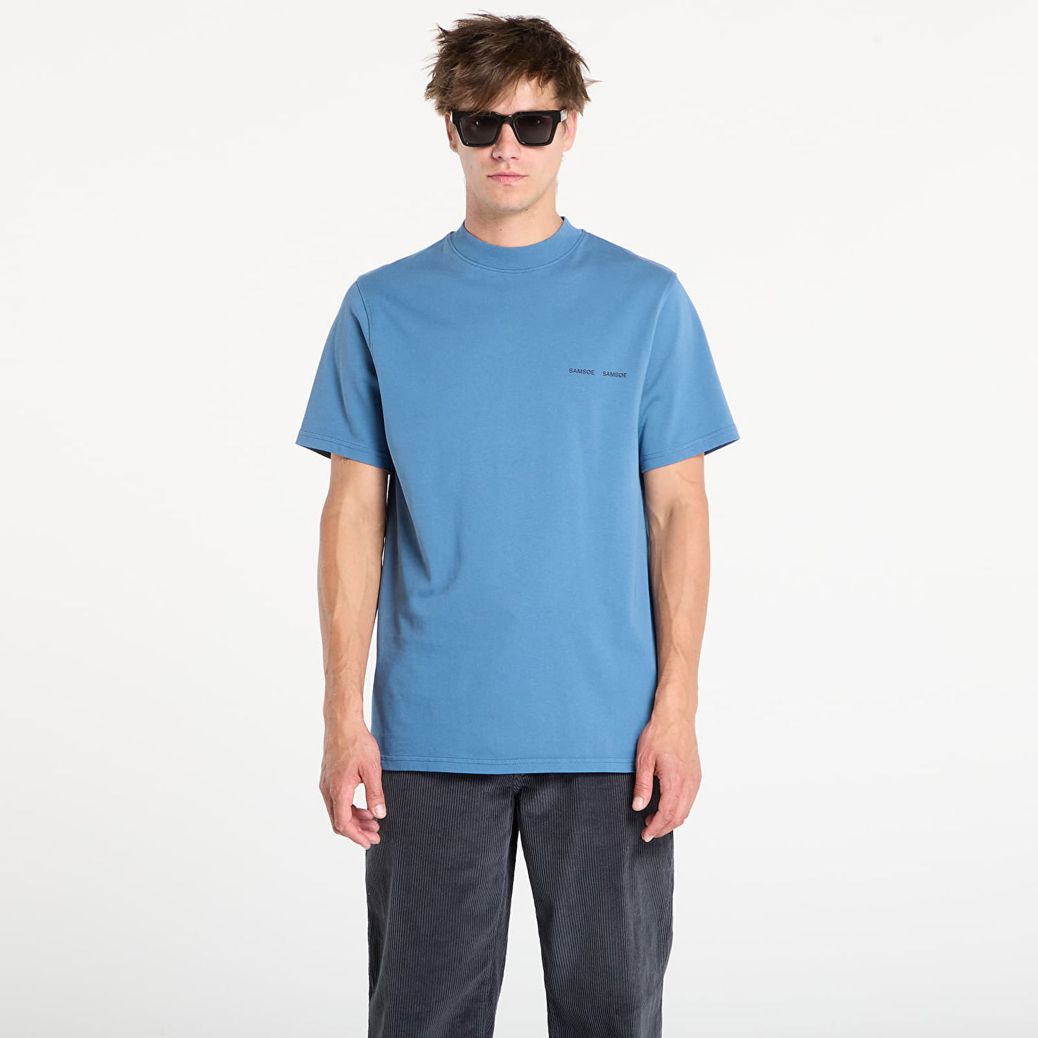 Тениска Samsoe Samsoe Samsøe Samsøe Norsbro T-Shirt Синьо | M20300010_184026TCX, 0