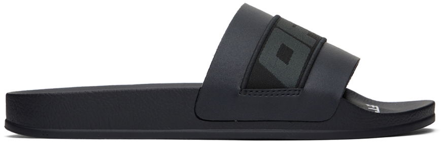 Кецове и обувки Off-White Black Industrial Belt Slides Черно | OMIC001F22MAT0010707, 0