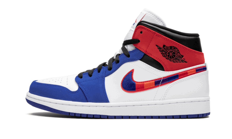 Кецове и обувки Jordan Air Jordan 1 Mid "Multicolor Swoosh" GS Многоцветен | BQ6931-146, 0