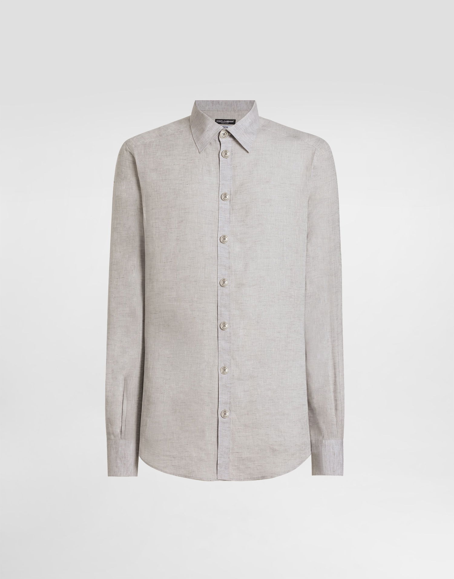 Риза Dolce & Gabbana Dolce & Gabbana Martini Linen Shirt Сиво | G5MM4ZGJ662S8290, 0