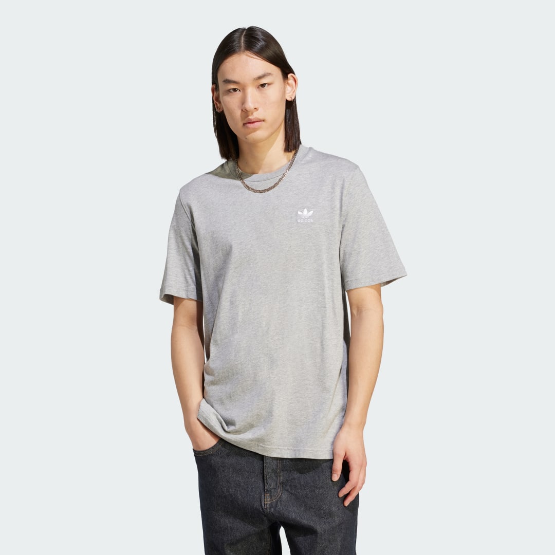 Тениска adidas Originals Trefoil Essentials Tee Сиво | IM4538, 0