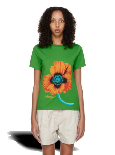 Тениска KENZO Paris Poppy T-Shirt Зелено | FC62TS0134SO