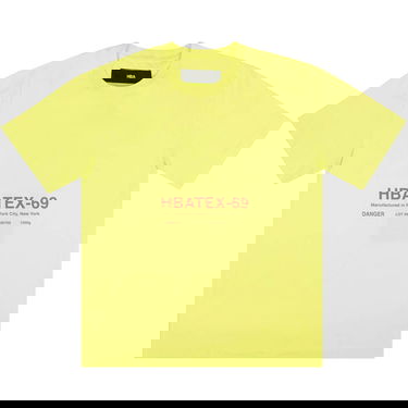 Тениска Hood By Air HBATEX T-Shirt Жълто | 2835 100000103HSST LIME, 1