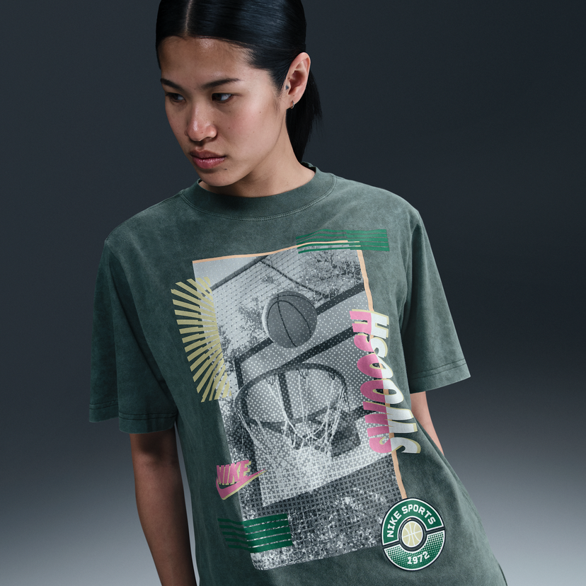 Тениска Nike Nike Loose Fit Basketball T-Shirt Зелено | HJ3634-338