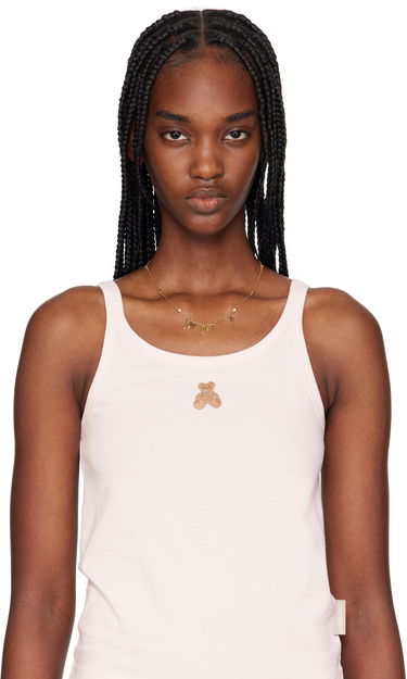 Колие Palm Angels Palm Angels Rhinestone 'Angels' Chain Necklace Металик | PWOB127S25MAT0017679, 1