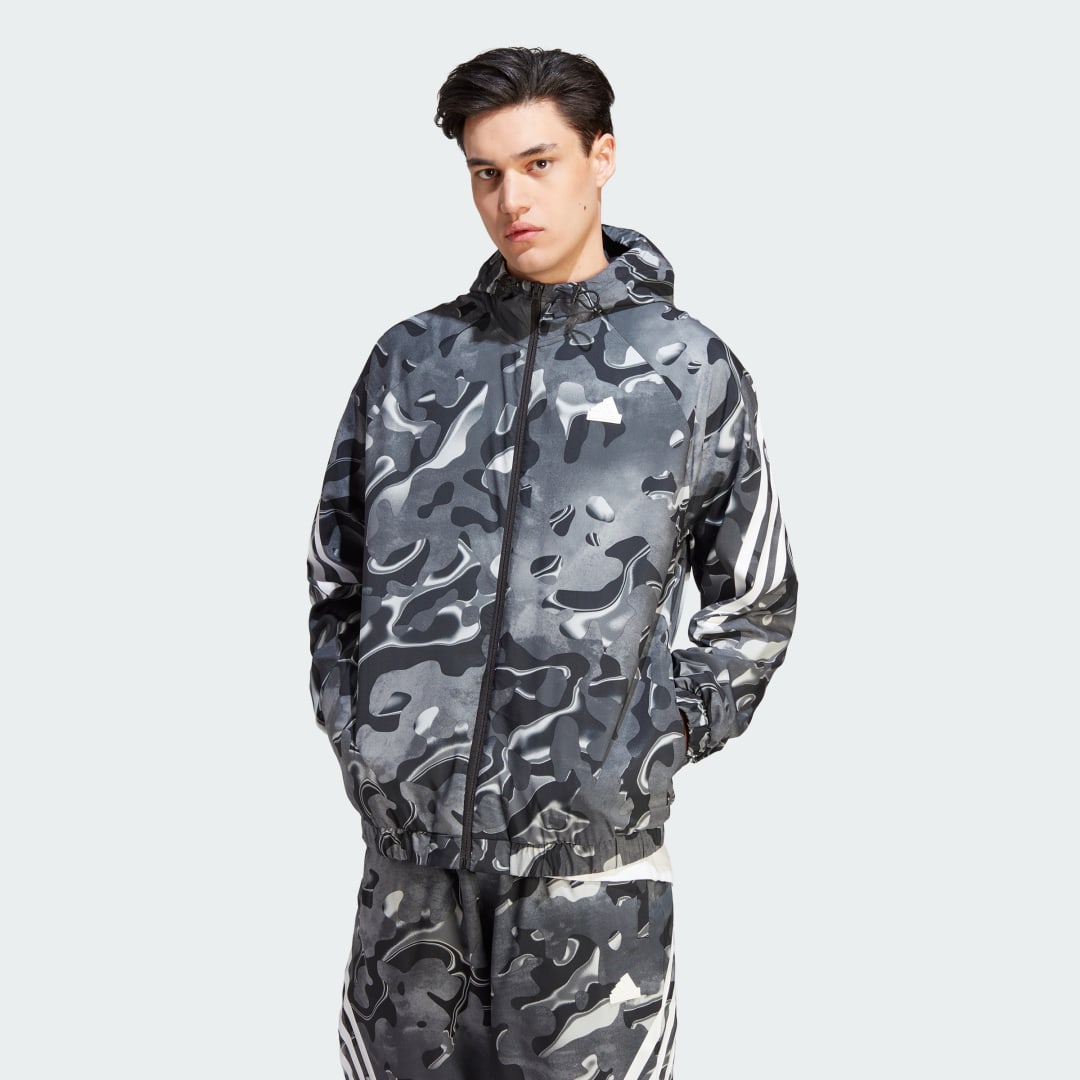 Суитчър adidas Originals Future Icons Allover Print Сиво | IJ8843, 0