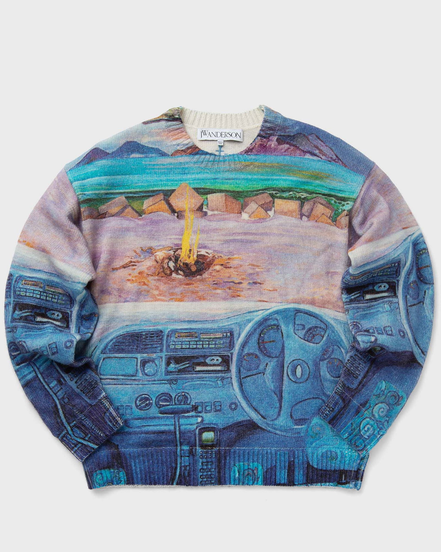 Пуловер JW Anderson PRINTED JUMPER Синьо | KW1222-YN0373-835, 0