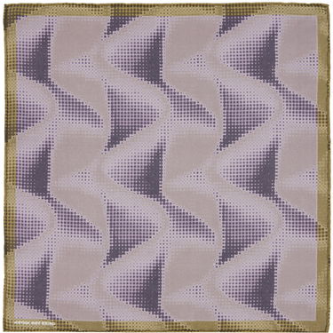 Облекло Dries Van Noten Brown & Purple Silk Pocket Square Металик | 242-021300-9008, 1