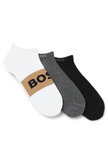 Чорапи BOSS Three-Pack of BOSS Ankle Socks in Cotton Blend Многоцветен | 50543482, 0