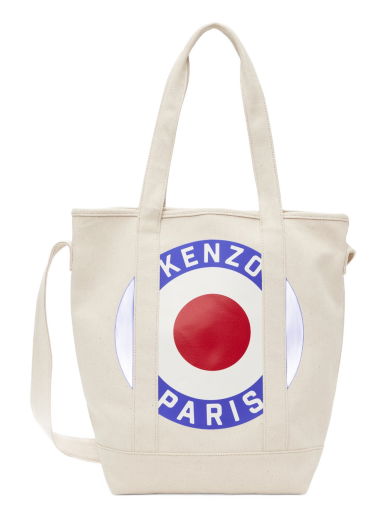 Голяма пазарска чанта KENZO Large Target Tote Bag Бежово | FD65SA901F35