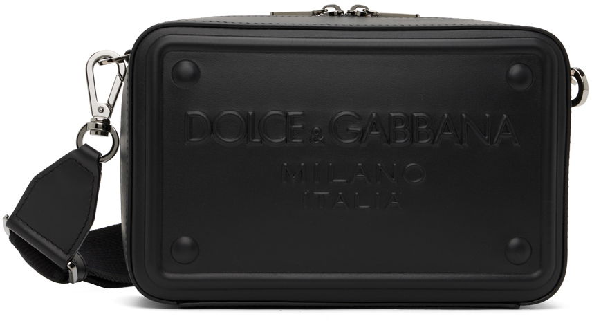 Дамска чанта Dolce & Gabbana Black Raised Logo Bag Черно | BM7329AG218, 0
