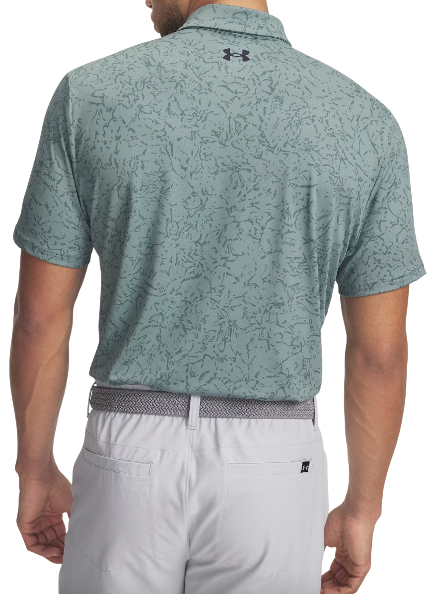 Поло тениска Under Armour Playoff 3.0 Printed Polo Тюркоазено | 1378677-323, 1