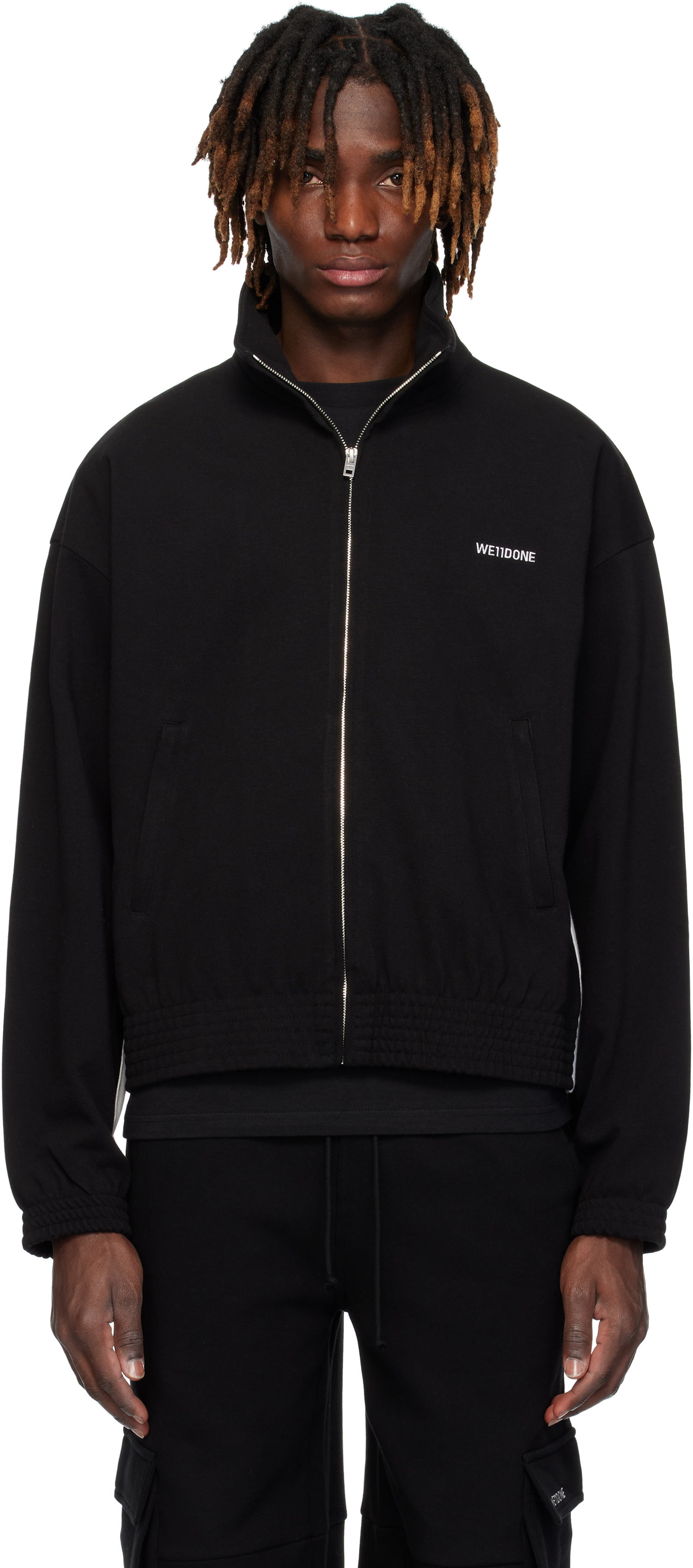Ветровка We11done We11done Contrast Track Jacket Черно | WD-TJ0-25-837-U-BK, 0