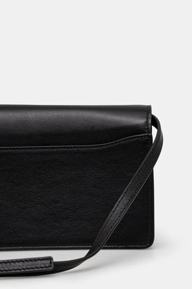 Дамска чанта Fiorucci Black Leather Shoulder Bag Черно | U01FPABA208LE01BK01, 2