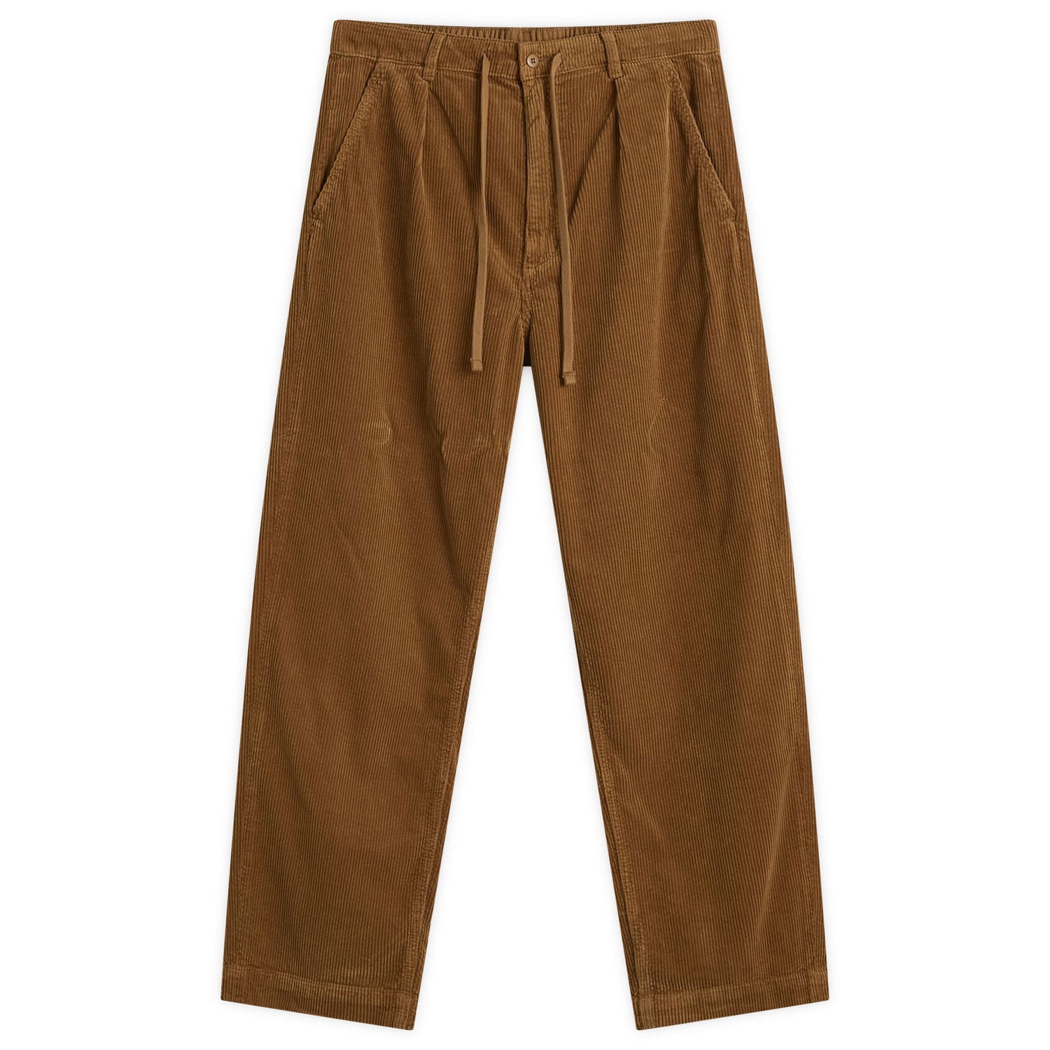 Панталони Polo by Ralph Lauren Pleated Corduroy Easy Pants, Size Large Кафяво | 710944489007-BRN, 0