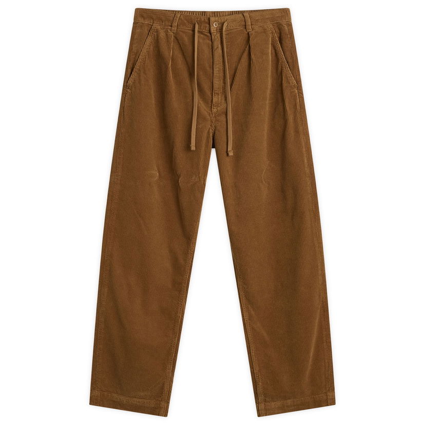 Панталони Polo by Ralph Lauren Pleated Corduroy Easy Pants, Size Large Кафяво | 710944489007-BRN