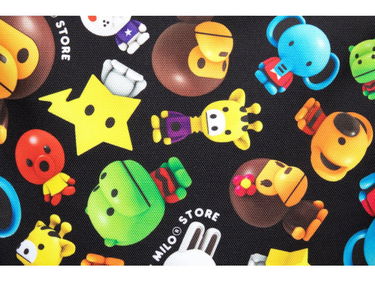Раница BAPE Baby Milo All-Over Print Backpack Черно | 0MXBGW4224XAO, 4