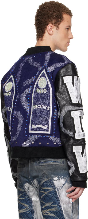 Яке бомбър Who Decides War Who Decides War Hardware Cathedral Leather Varsity Jacket Многоцветен | 1131250010FW25, 2