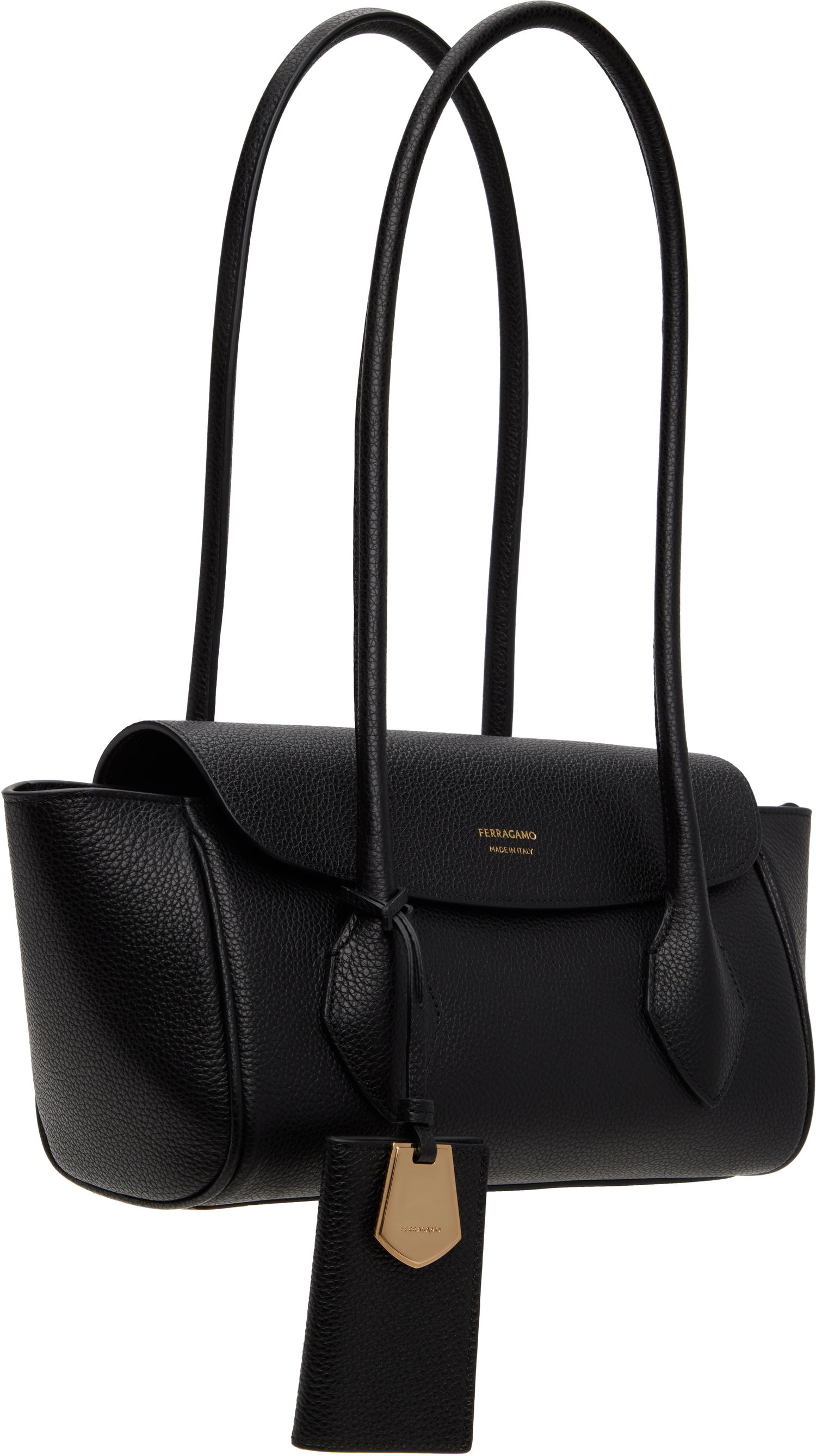 Голяма пазарска чанта FERRAGAMO Ferragamo East-West S Tote Bag Черно | 773169, 1
