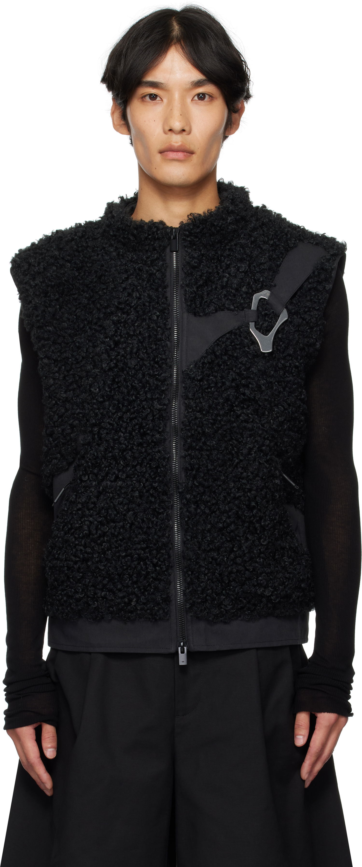 Жилетка HELIOT EMIL HELIOT EMIL Chiaroscuro Fleece Vest Черно | PREAW25_M_03_038_BLK01, 0