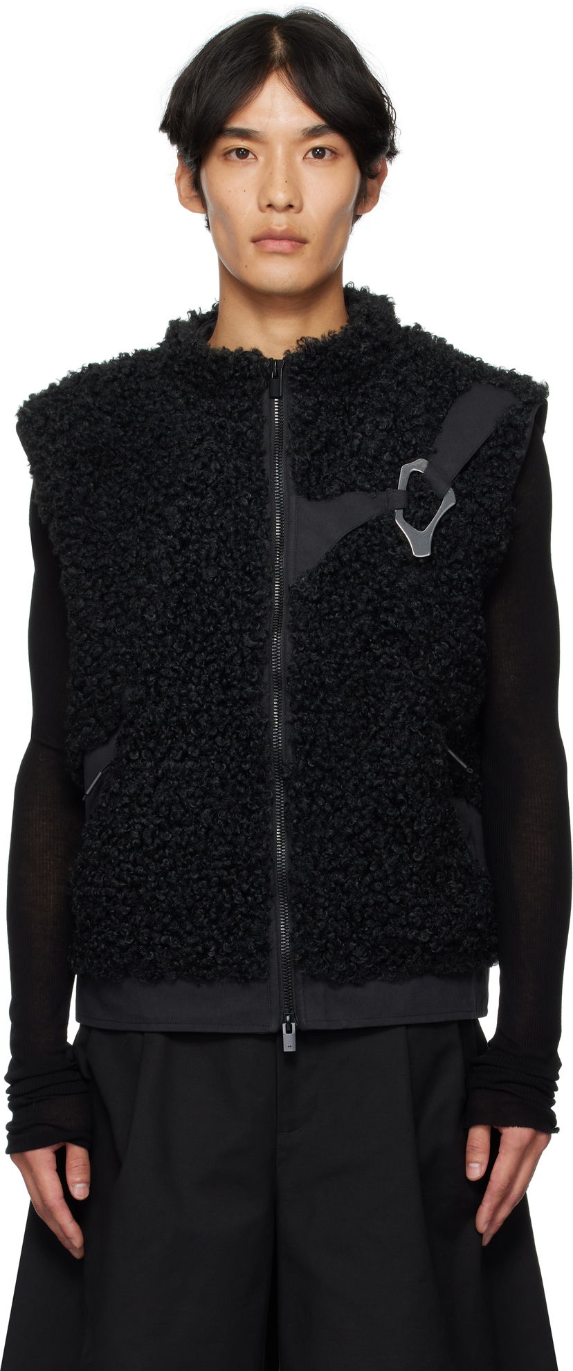 Жилетка HELIOT EMIL HELIOT EMIL Chiaroscuro Fleece Vest Черно | PREAW25_M_03_038_BLK01