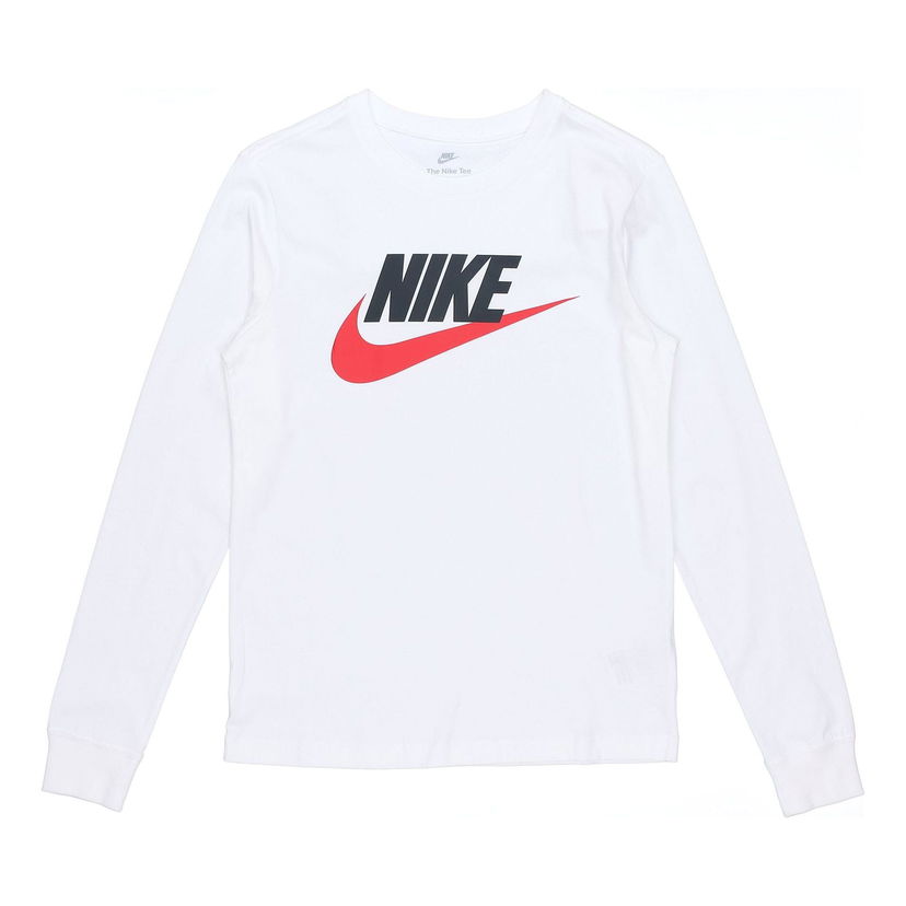 Тениска Nike Sportswear Futura Icon Logo Long Sleeve T-Shirt Бяло | CI6292-102